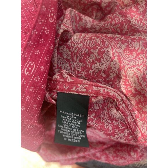 Vintage Ralph Lauren Western Red Button Shirt Top Size L - Picture 4 of 11